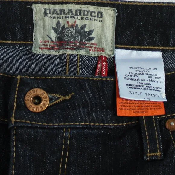 Parasuco Denim Legend Dark Indigo Blue Jeans Size 13 (Ultra-Tall) - Picture 9 of 12